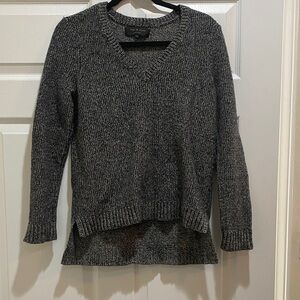 Rag & bone Charcoal Marled V-Neck Pullover